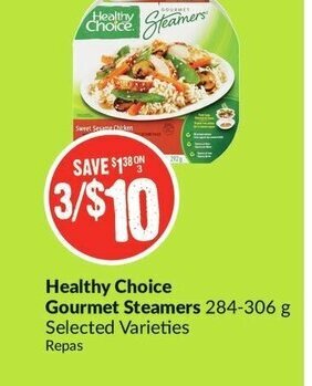 FreshCo Healthy Choice Gourmet Steamers offer