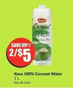 FreshCo Kosa 100% Coconut Water offer