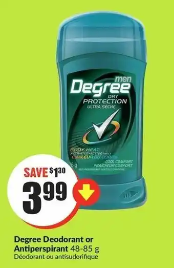 FreshCo Degree Deodorant or Antiperspirant offer