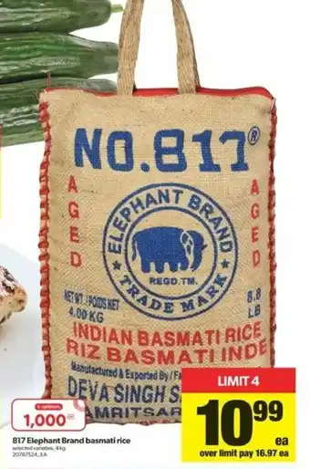 Real Canadian Superstore 817 Elephant Brand Basmati Rice offer