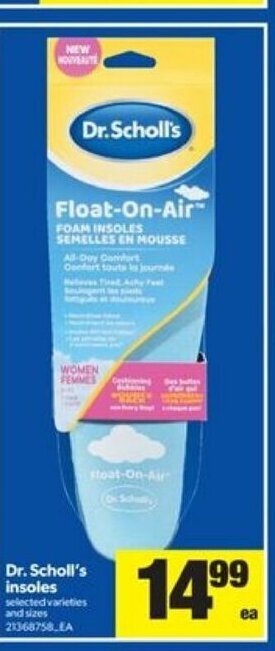 Real Canadian Superstore Dr Scholl's Insoles offer