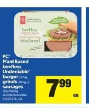 Real Canadian Superstore PC Plant Based Beefless offer