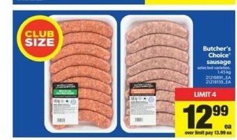 Real Canadian Superstore Butcher's Choice Sausage offer