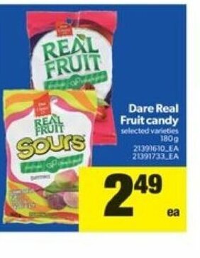 Real Canadian Superstore Dare Real Fruit Candy offer