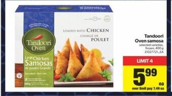 Real Canadian Superstore Tandoori Oven Samosa offer