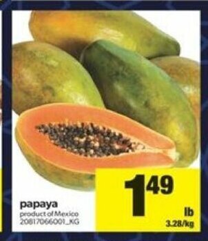 Real Canadian Superstore Papaya offer