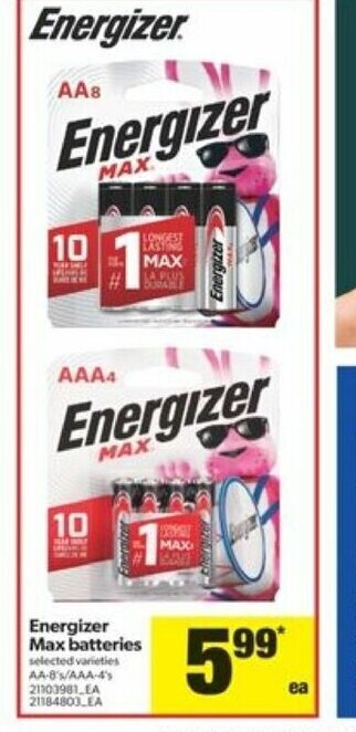 Real Canadian Superstore Energizer Max Batteries offer