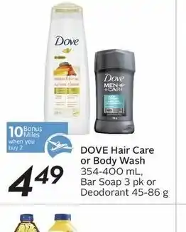 Sobeys Dove Hair Care or Body Wash offer