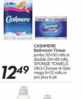 Sobeys Cashmere Bathroom Tissue offer