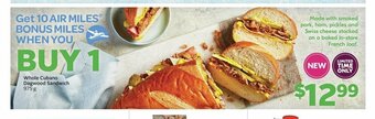 Sobeys Whole Cubano Dagwood Sandwich offer