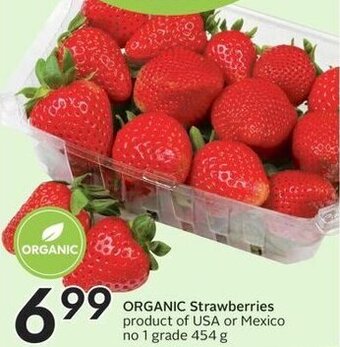 Sobeys Organic Strawberries offer