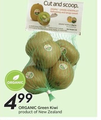 Sobeys Organic Green Kiwi offer