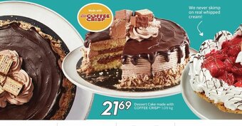 Sobeys Dessert Cake made with Coffee Crisp offer