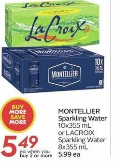 Sobeys Montellier Sparkling Water offer