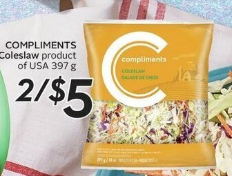 Sobeys Compliments Coleslaw offer