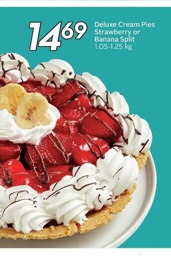 Sobeys Deluxe Cream Pies Strawberry or Banana Split offer