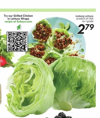 Sobeys Iceberg Lettuce offer