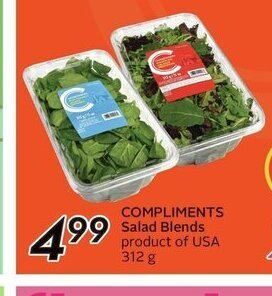 Sobeys Compliments Salad Blends offer