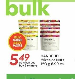 Sobeys Handfuel Mixes or Nuts offer