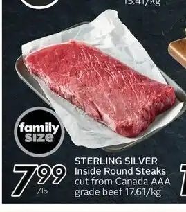 Sobeys Sterling Silver Inside Round Steaks offer