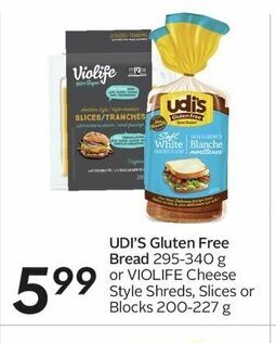 Sobeys UDI'S Gluten Free Bread offer