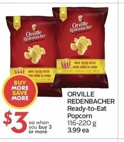 Sobeys Orville Redenbacher Ready-To-Eat Popcorn offer