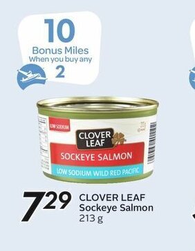 Sobeys Clover Leaf Sockeye Salmon offer