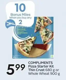 Sobeys Compliments Pizza Starter Kit Thin Crust offer