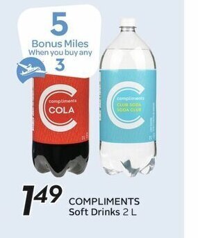 Sobeys Compliments Soft Drinks offer