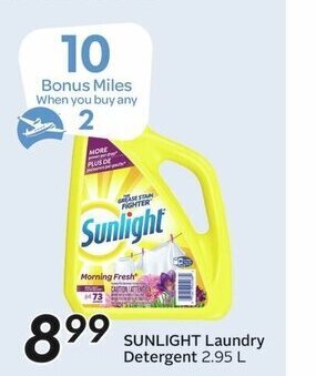 Sobeys Sunlight Laundry Detergent offer