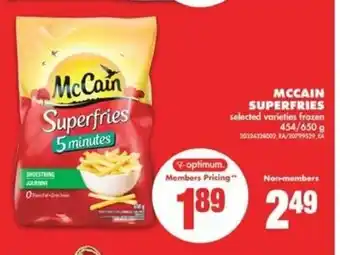 No Frills Mccain Superfries offer