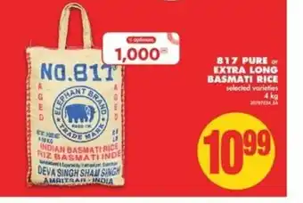 No Frills 817 Pure Extra Long Basmati Rice offer