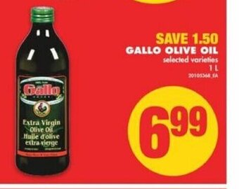 No Frills Gallo Olive Oil offer