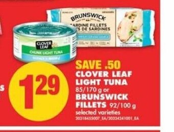 No Frills Clover Leaf Light Tuna offer
