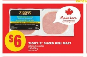 No Frills Ziggy's Sliced Deli Meat offer