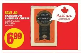 No Frills Balderson Cheddar Cheese offer