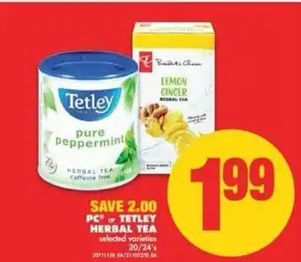 No Frills Pc or Tetlet herbal tea offer