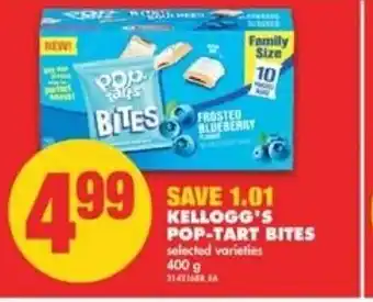 No Frills Kellogg's pop-tart bites offer