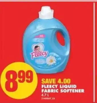 No Frills Fleecy liquid fabric softener offer