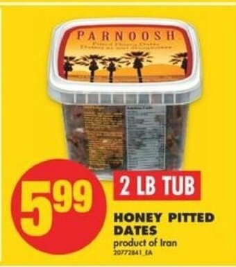 No Frills Honey pitted dates offer