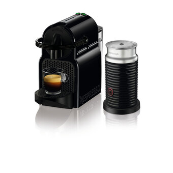Best Buy Nespresso Inissia Espresso Machine by De'Longhi with Aeroccino Milk Frother - Black offer