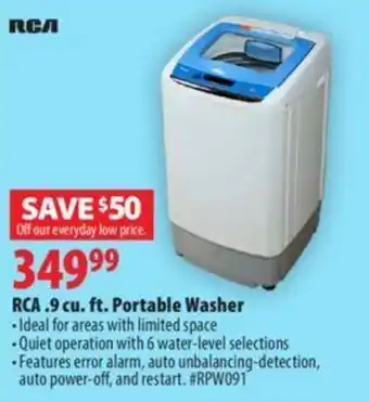 London Drugs RCA .9 cu. ft portable washer offer
