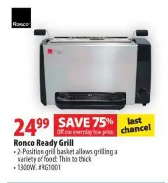 London Drugs Ronco ready grill offer