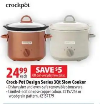 London Drugs Crock-pot design series offer