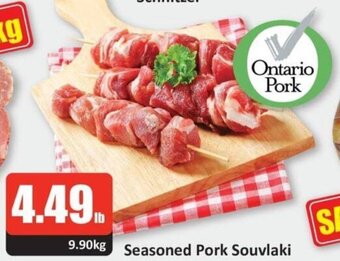 Starsky Seasoned pork souvlaki offer