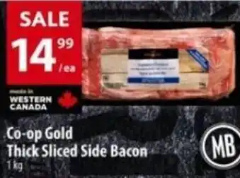 Co-op gold thick sliced side bacon