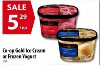 Co-Op Food Co-op gold ice cream or frozen yogurt offer
