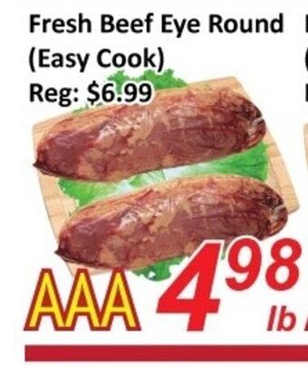 Fresh Beef Eye Round (Easy Cook)