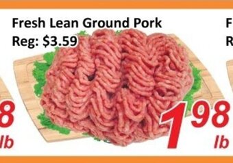 Fresh Win Foodmart Fresh Lean Ground Pork offer