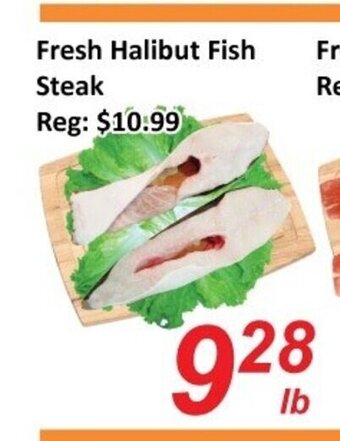 Fresh Win Foodmart Fresh Halibut Fish Steak offer